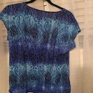 Wimens Blue Westport Top Size M